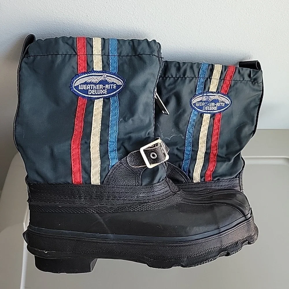 Vintage 1980's Weather Rite Deluxe Snowmobile Boots Snow Winter Lined US 5 EU 36